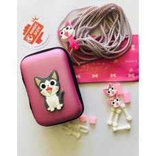 Kit Protector De Cable Gato + Estuche Mascota 