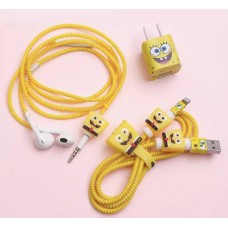 Kit Protector Para Cables Bob Esponja - Cargadores 