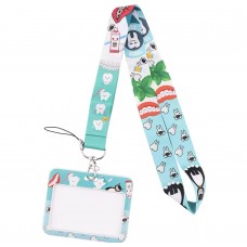 Lanyard Dentista Dientes - Cinta Colgante + Portacredencial Horizontal