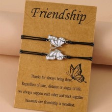 Collares Mariposas Mejores Amigos Bff Iman Set Pack Pareja